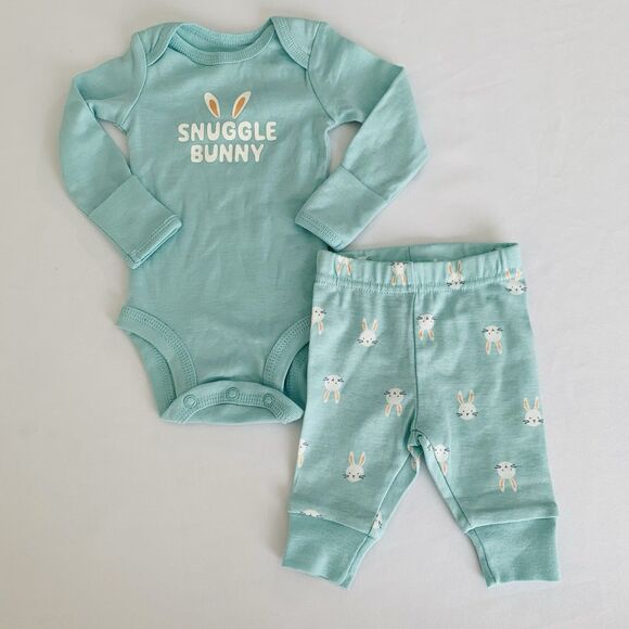 Carter's Other - Carters Easter Outfit Baby Newborn NB Snuggle Bunny 2 Piece Bodysuit Pants Cute